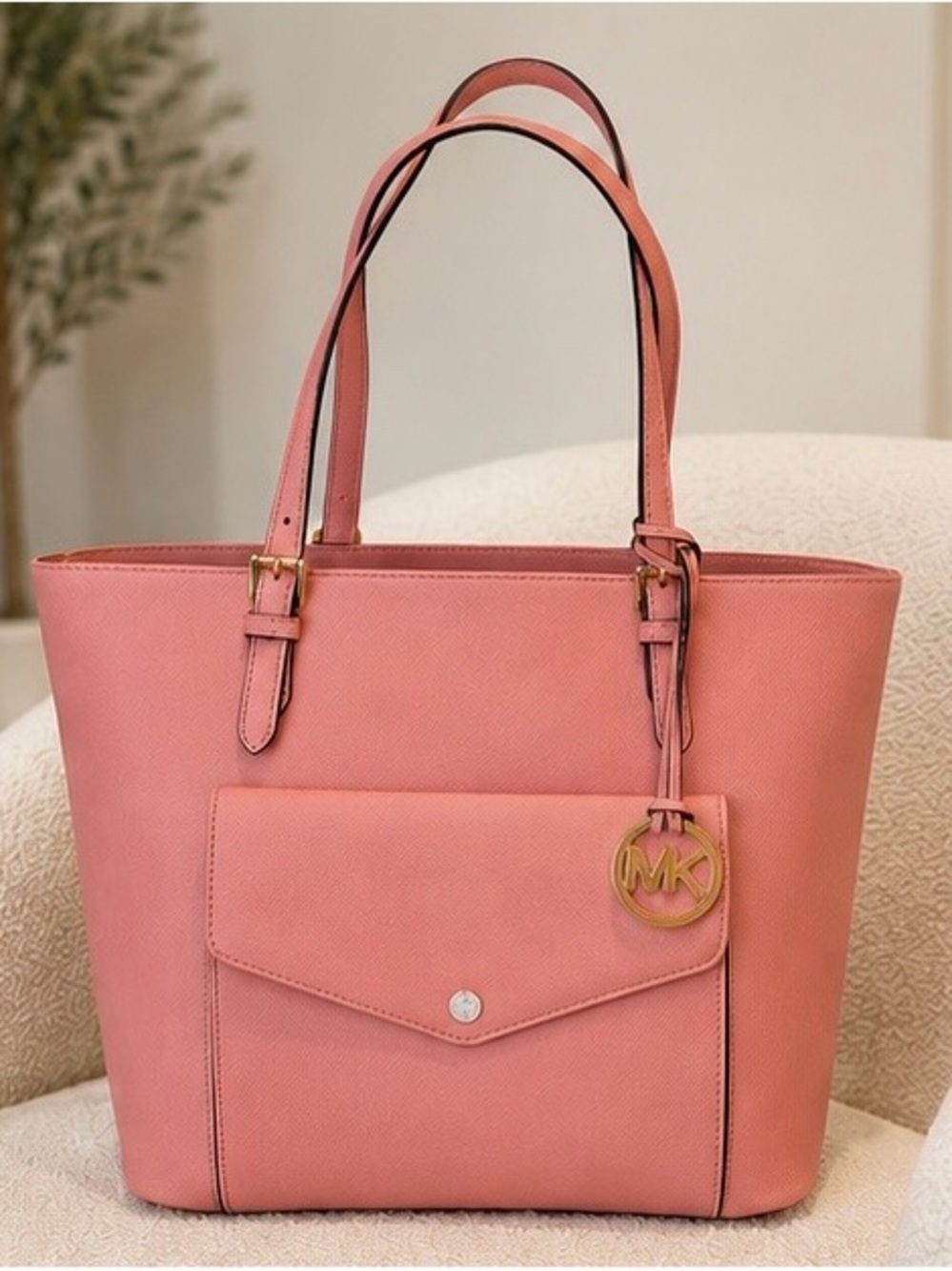 Michael Kors Jet Set Multifunction Pocket Tote – Soft Pink (NWT) 💗
